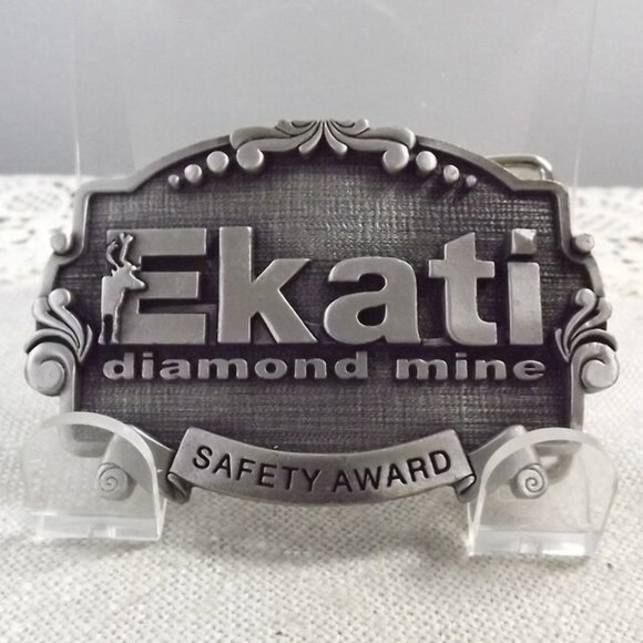 Ekati Diamond Mine Safety Award Belt Buckle - Picture 1 of 7